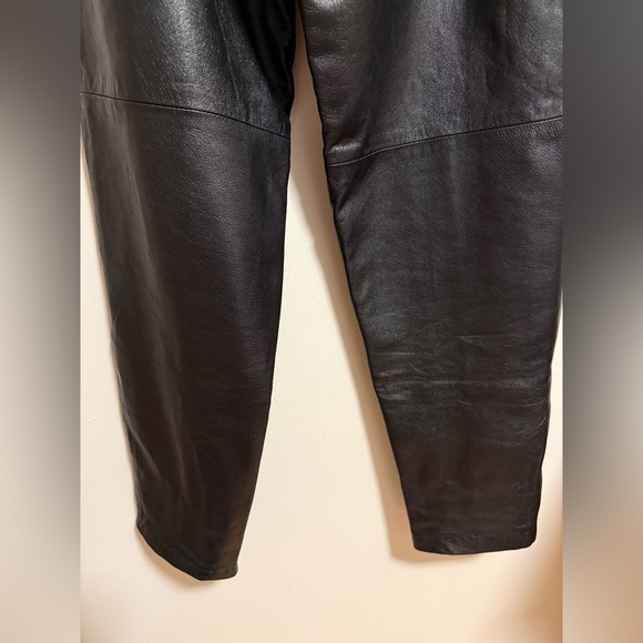 Vintage Black Leather Pants - Picture 10 of 12